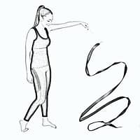 Tyčka Fiberglass na modernú gymnastiku